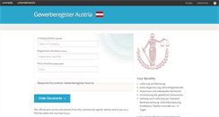 Desktop Screenshot of gewerberegister.unternehmen24.info